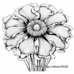 Intricate Iris Flower Coloring Pages for Adults 3
