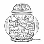 Intricate Jelly Bean Jar Coloring Pages 2
