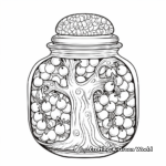 Intricate Jelly Bean Jar Coloring Pages 4