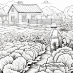 Intricate Lettuce Garden Coloring Pages 3