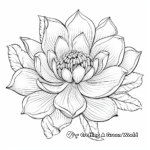 Intricate Lotus Flower Coloring Pages 1