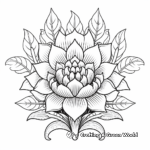 Intricate Lotus Flower Coloring Pages 2