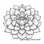 Intricate Lotus Flower Coloring Pages 4