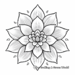 Intricate Lotus Mandala Coloring Pages 3