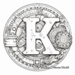 Intricate Mandala Alphabet Coloring Pages 2