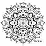 Intricate Mandala Geometry Coloring Pages 2
