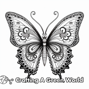 Butterfly Mandala Coloring Pages - Free &amp; Printable!