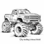 Intricate Monster Truck Show Coloring Pages 2