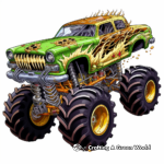 Dibujos para colorear de Monster Truck Show 4