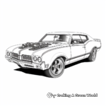 Intricate Oldsmobile 442 Coloring Pages 2