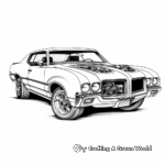 Intricate Oldsmobile 442 Coloring Pages 3