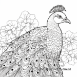 Intricate Peacock Designs Coloring for Adults 1