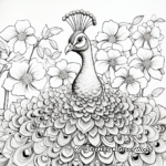Intricate Peacock Designs Coloring for Adults 2