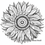 Intricate Peacock Feather Mandala Coloring Pages 2