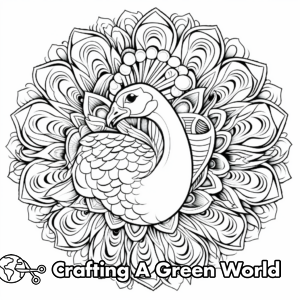 Peacock Coloring Pages - Free &amp; Printable!