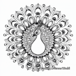 Intricate Peacock Mandala Coloring Pages 3