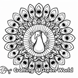 Peacock Coloring Pages - Free &amp; Printable!