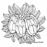 Intricate Pecan Pattern Coloring Pages for Adults 2