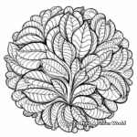 Intricate Pecan Pattern Coloring Pages for Adults 4