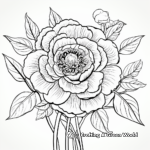 Intricate Peony Mandala Coloring Pages 4