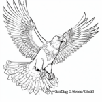 Intricate Philippine Eagle in the Air Coloring Pages 2