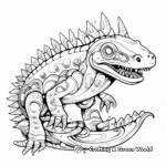 Intricate Plotosaurus Coloring Pages for Experts 3