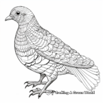 Intricate Racing Pigeon Coloring Pages 1