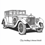 Intricate Rolls-Royce Phantom Coloring Pages 1
