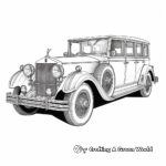 Intricate Rolls-Royce Phantom Coloring Pages 3