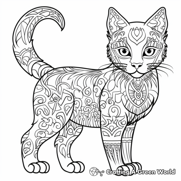 Hard Cat Coloring Pages - Free & Printable!