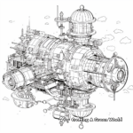 Intricate Satellite Coloring Pages for Adults 3