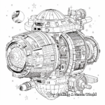 Intricate Satellite Coloring Pages for Adults 4