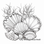 Intricate Sea Shell Coloring Pages for Adults 1