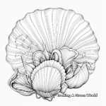 Intricate Sea Shell Coloring Pages for Adults 4