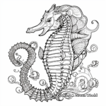 Intricate Seahorse Coloring Pages for the Skilled 1