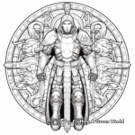 Intricate Shield of Faith Coloring Pages 1