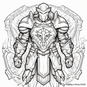 Intricate Shield of Faith Coloring Pages 2