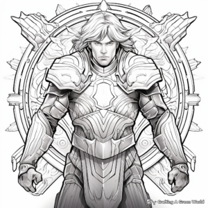 Intricate Shield of Faith Coloring Pages 4