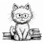 Intricate Simon's Cat Coloring Pages for Adults 2