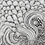 Intricate Swirl Design Coloring Pages 1