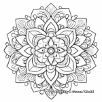 Intricate 'Thinking of You' Mandala Coloring Pages 1