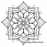 Intricate 'Thinking of You' Mandala Coloring Pages 4