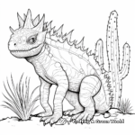Intricate Thorny Devil Lizard Coloring Pages 3
