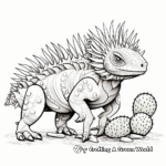 Intricate Thorny Devil Lizard Coloring Pages 4