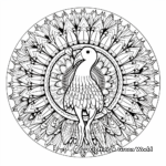 Intricate Turkey Mandala Coloring Pages for Artists 3