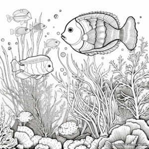 Intricate Underwater Sea Life Coloring Pages 2