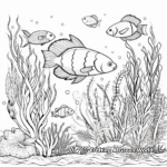 Intricate Underwater Sea Life Coloring Pages 3