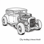 Intricate Vintage Hot Rod Coloring Pages 4