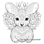 Intricate Wallaby Mandala Coloring Pages For Adults 1