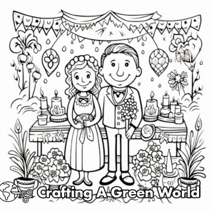 Happy Anniversary Coloring Pages - Free &amp; Printable!